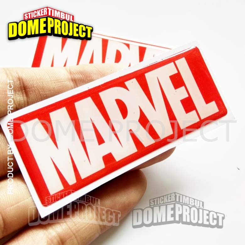 MARVEL LOGO STIKER MOTOR EMBLEM LENTUR AKSESORIS SEPEDA MOTOR