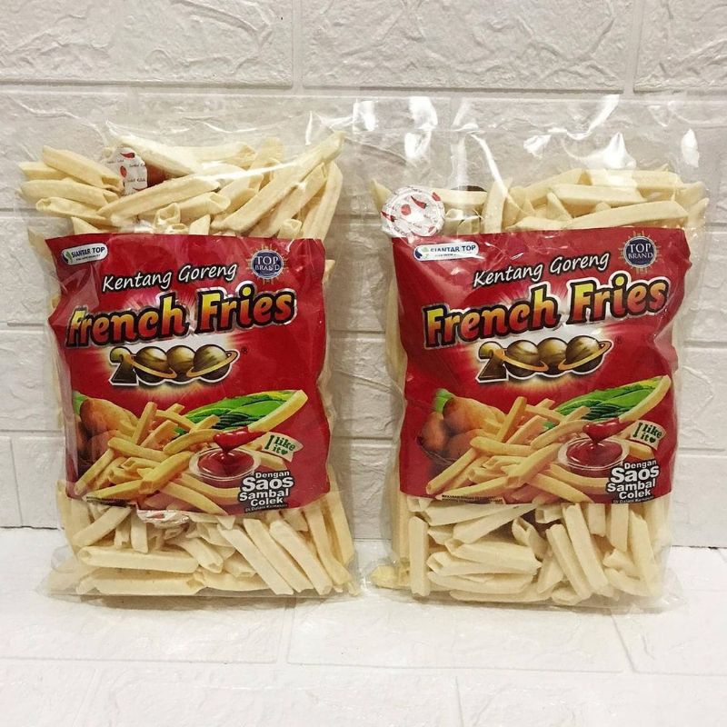 

FRENCH FRIES 2000 ± 180 GR KERIPIK KENTANG ENAK JAJANAN RUMAHAN SNACK ENAK SNACK RUMAHAN KRIPIK KENTANG FRENCH FRIES JAJANAN VIRAL JAJAN KEKINIAN JAJAN SNACK