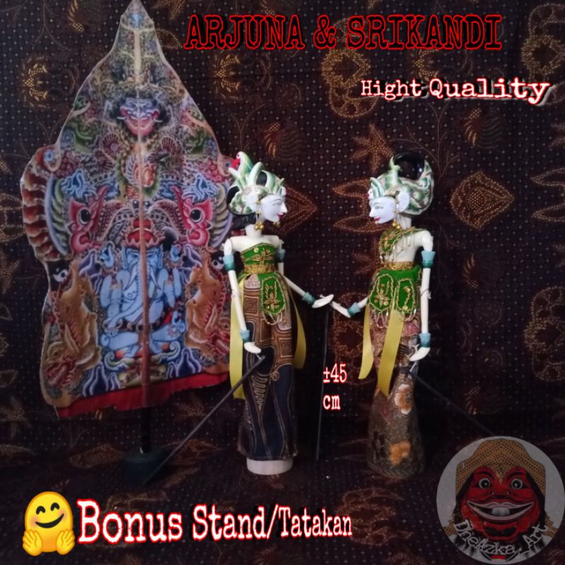 Wayang Golek Arjuna dan Srikandi (2 golek)