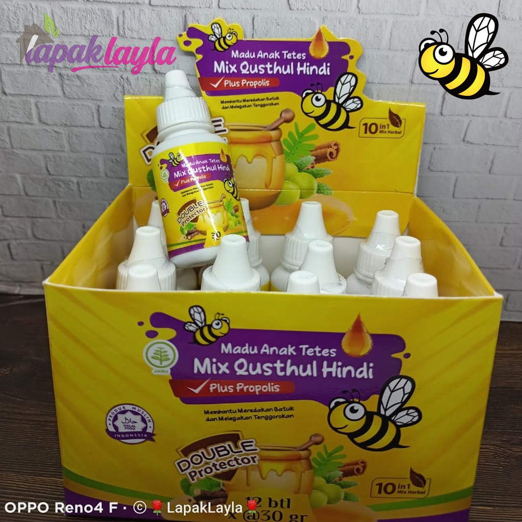 Madu Anak Tetes plus QUSTHUL HINDI &amp; PROPOLIS 30 ML