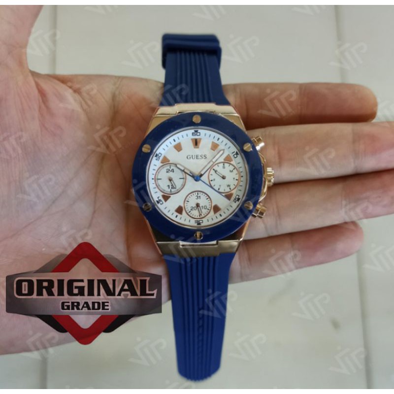 JAM TANGAN  GUESS ATHENA GW0030L5 BLUE ROSE SUPER GRADE