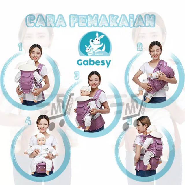preloved gabesy gendongan bayi hipseat layak pakai