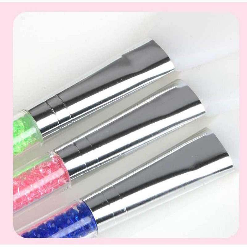 Kuas Masker Silikon Gagang Diamond Glitter