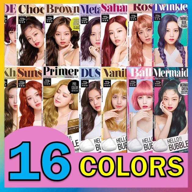 MISE EN SCENE Hello Bubble Dye Hair Coloring 16 Colors Cat Rambut