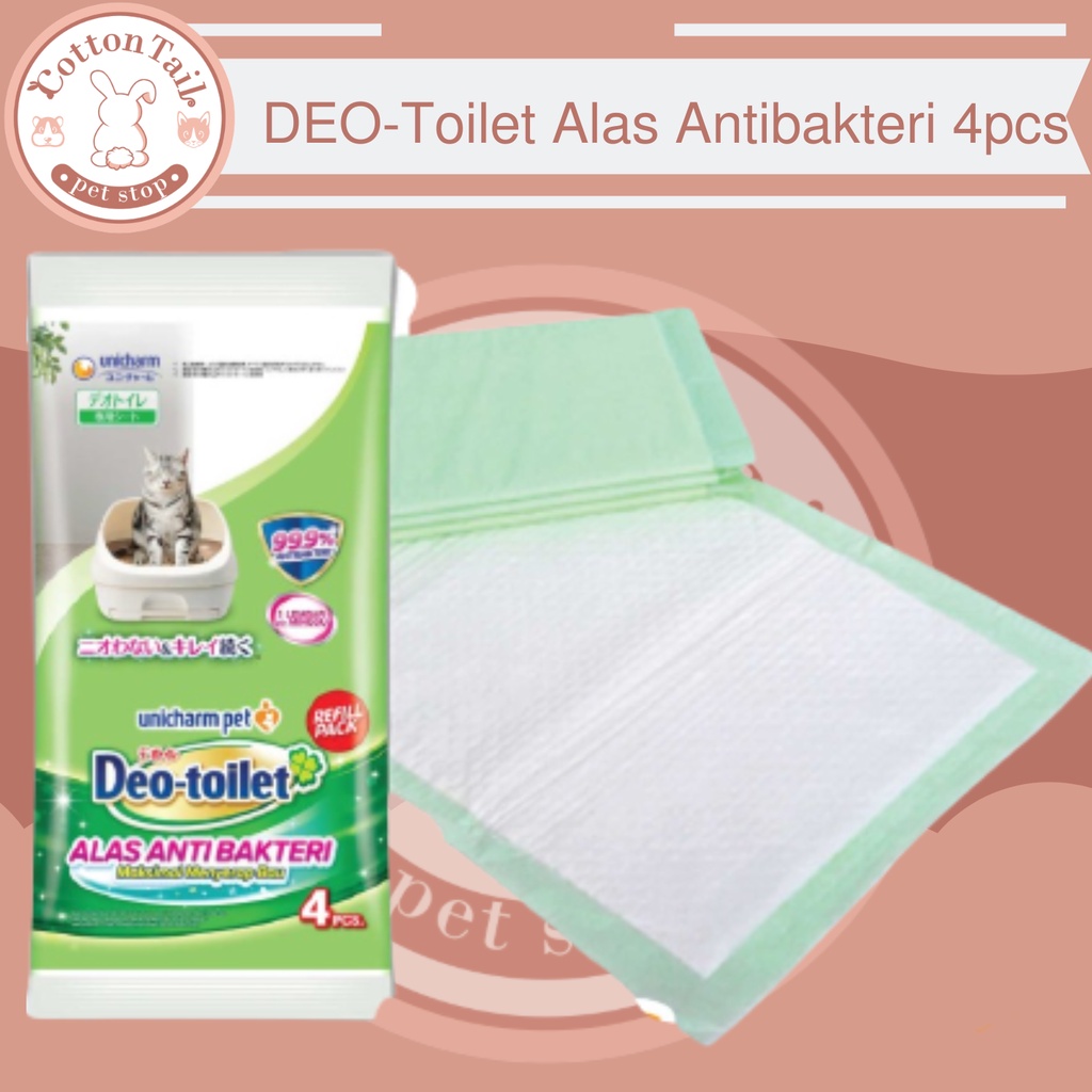 Underpad Unicharm Deo Toilet Alas Anti Bakteri 4 PCS