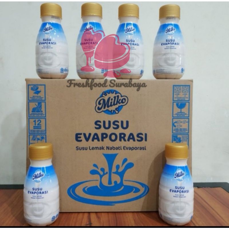 

Susu Evaporasi Milko kemasan botol 210gram