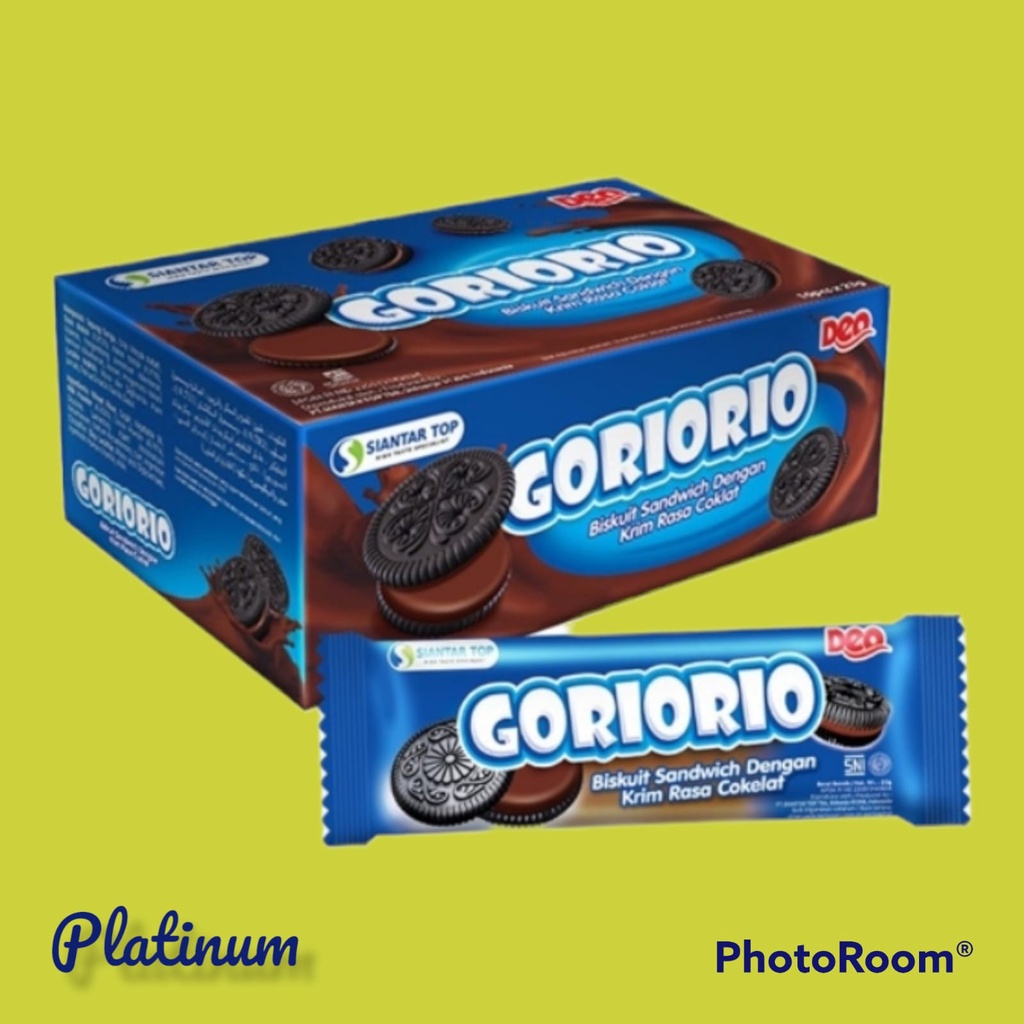 Goriorio Coklat &amp; Vanila | Isi 10 Bks @ 24 Gr | Siantar Top