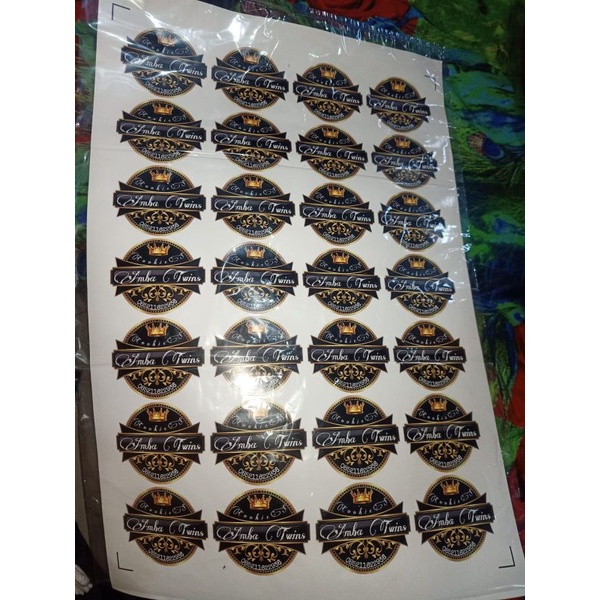 

stiker logo stiker Label custom murah !!