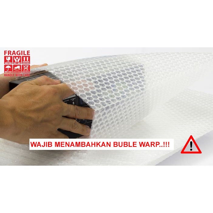 

[ DISERTAKAN DALAM PEMBELIAN ] EXTRA BUBLE WARP Pengaman Pengiriman Wajib Ditambahkan Sefty Packing