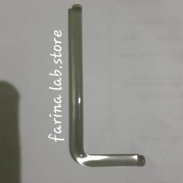 Batang Pengaduk L/Glass Rod Spreader L 100 x 20mm Pyrex