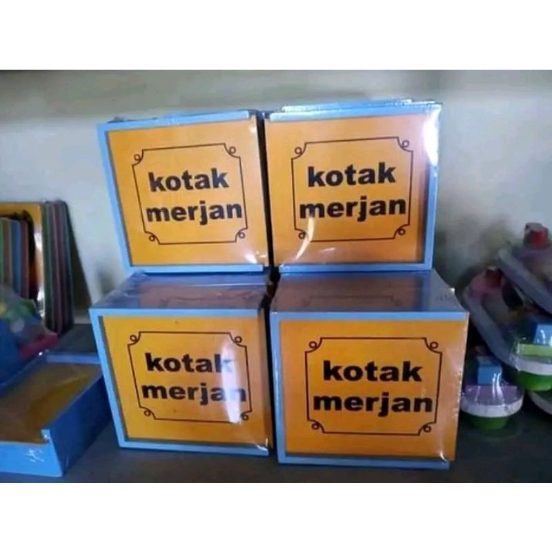 Mainan edukasi anak kotak merjan ape tk/paud