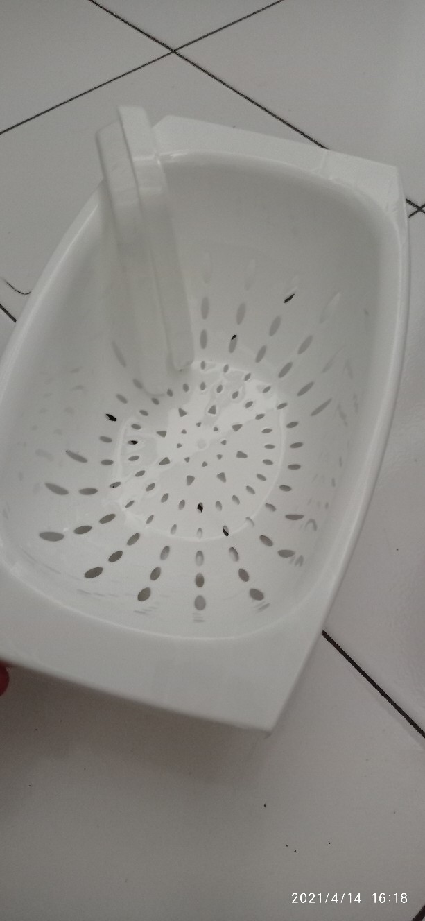 Keranjang Wastafel (keranjang Tirisan Lipat Untuk Mencuci Buah Dan Sayur 2in1)