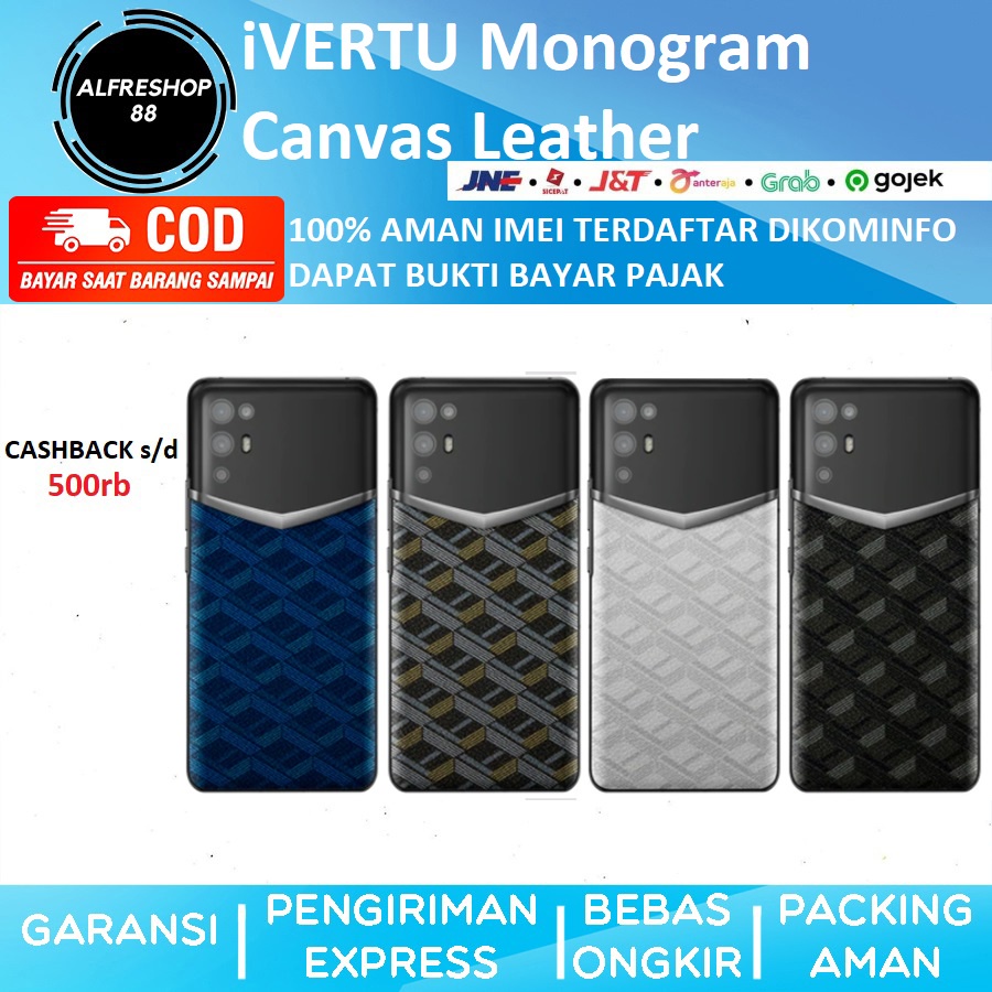 IVERTU Monogram Canvas Leather 5G 4K HD Black White Blue Gold SD 888