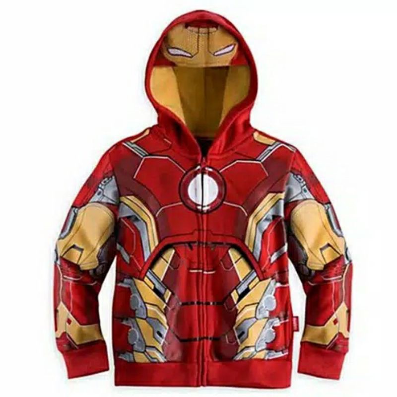 Jaket anak karakter avengers spiderman ironman captain america thor hokkyshop