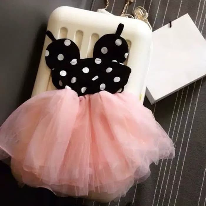 TBI Fashion Import Dress Princess Polkadot Anak Cute Rok Tutu Skirt Lace