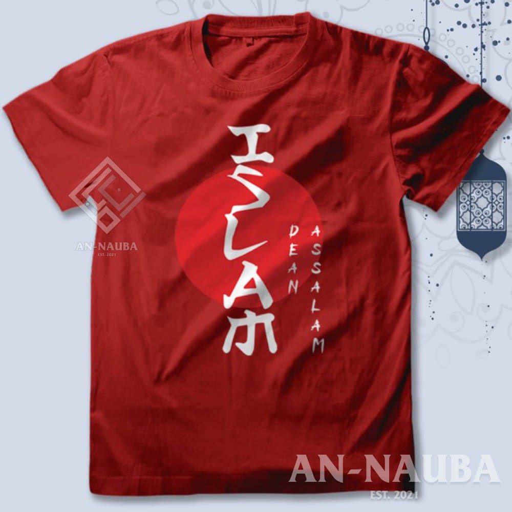 KAOS DAKWAH ISLAMI ISLAM DEEN ASSALAM / Baju Distro Santri Islam / Tshirt Muslim Trendy [AN-6308]-7
