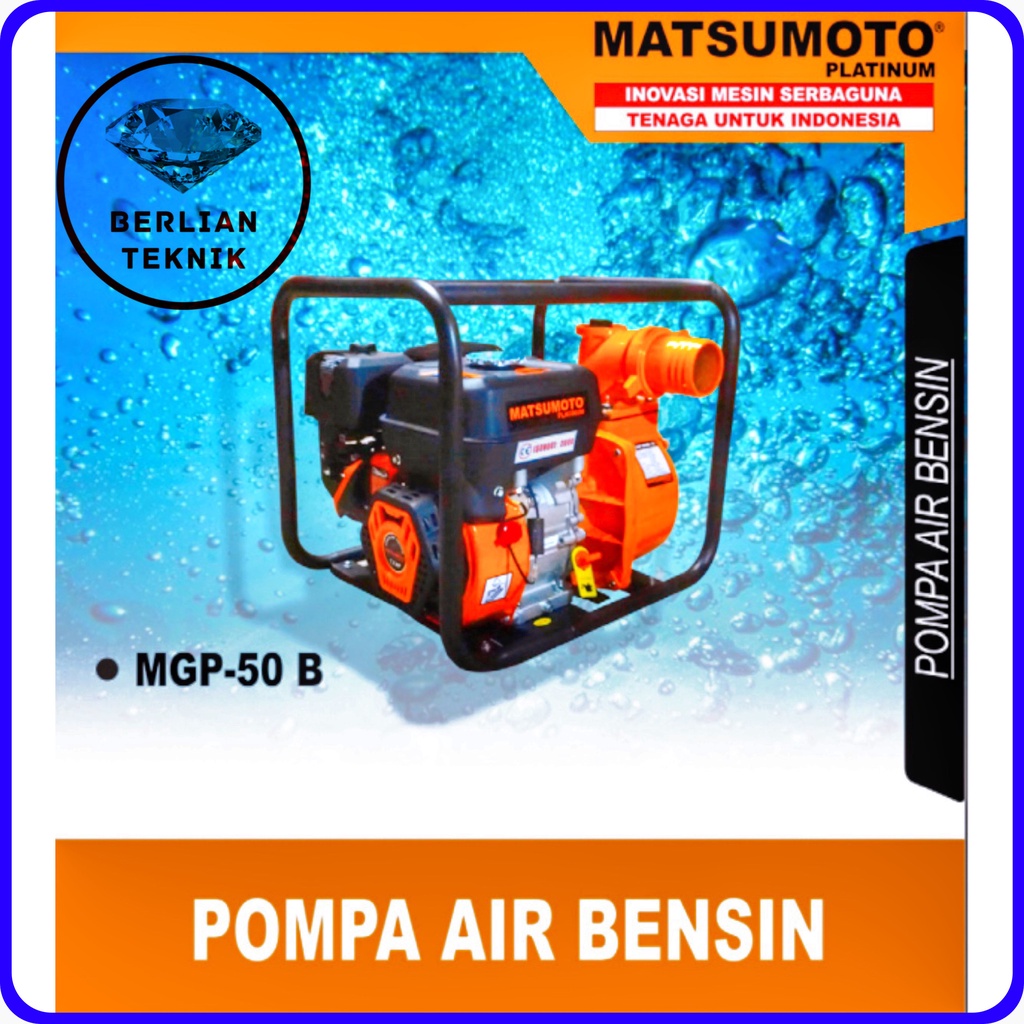 Mesin Pompa Air Bensin Gasoline Water Pump Matsumoto MGP 50 B / 2 Inch