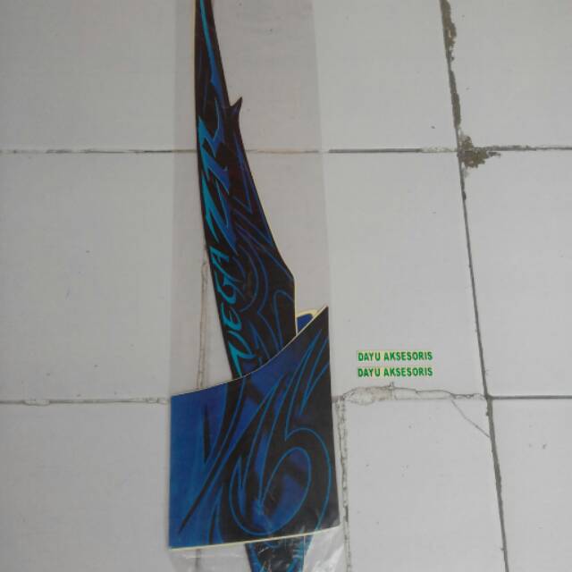 Striping Vega ZR 2010 biru hitam