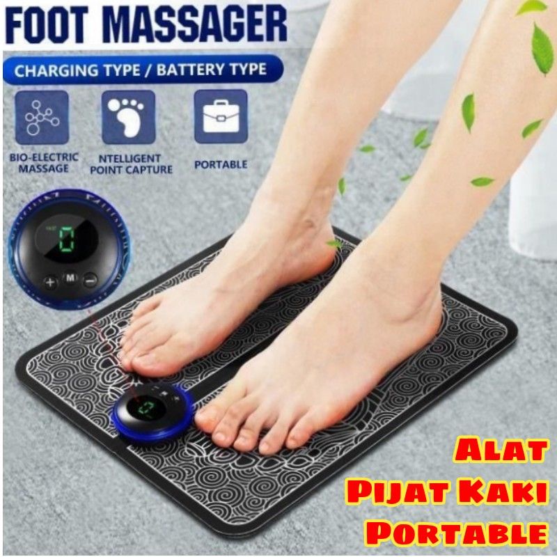 EMS Foot Massager Alat Pijat Kaki Portable Multifungsi Alat Terapi Kaki