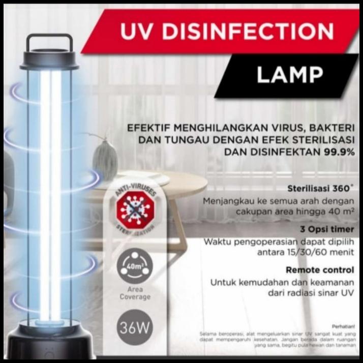 Krisbow Lampu Standing Uv Disinfektan 36 W
