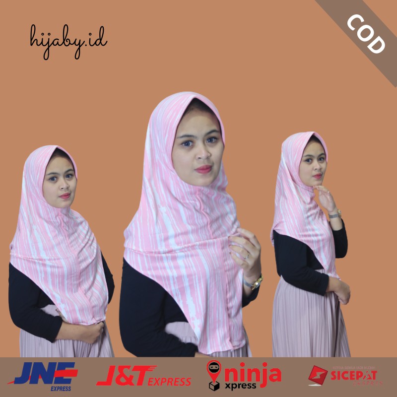 kerudung instan rumina stella hijab motif grosir bandung murah daily hijab instant
