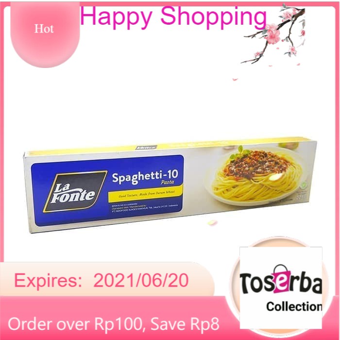 

Toserba Collection La Fonte Pasta Spaghetti 10 - 225 gr Bandung - Cimahi