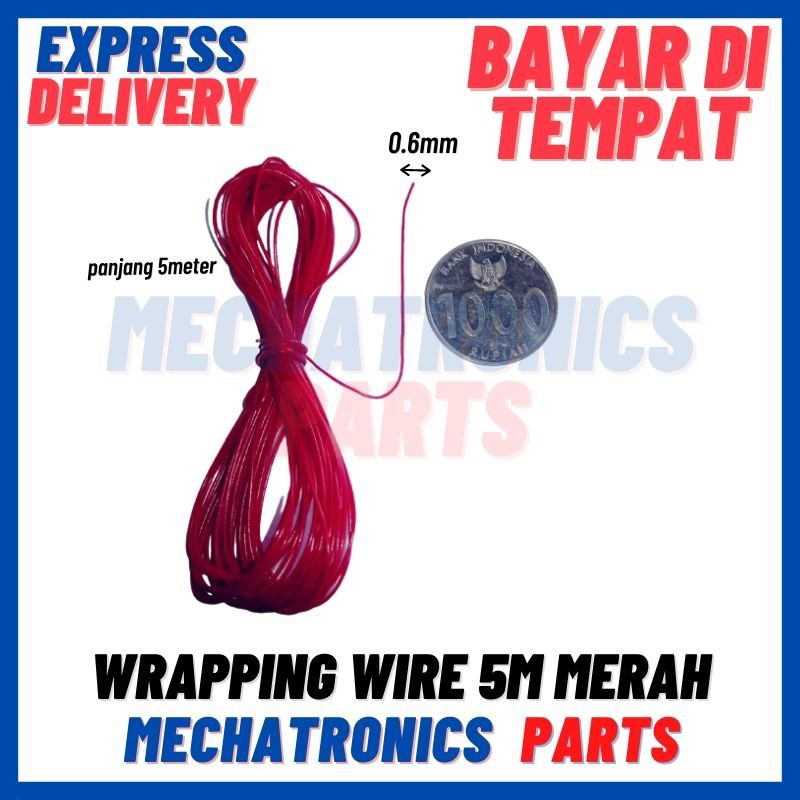 [DEV-9199] WRAPPING WIRE 5METER MERAH