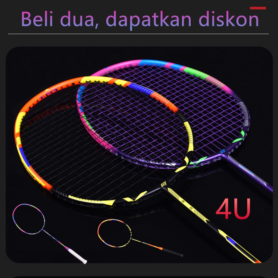 Ready stockraket bulutangkis 4U tembakan tunggal Guang ...