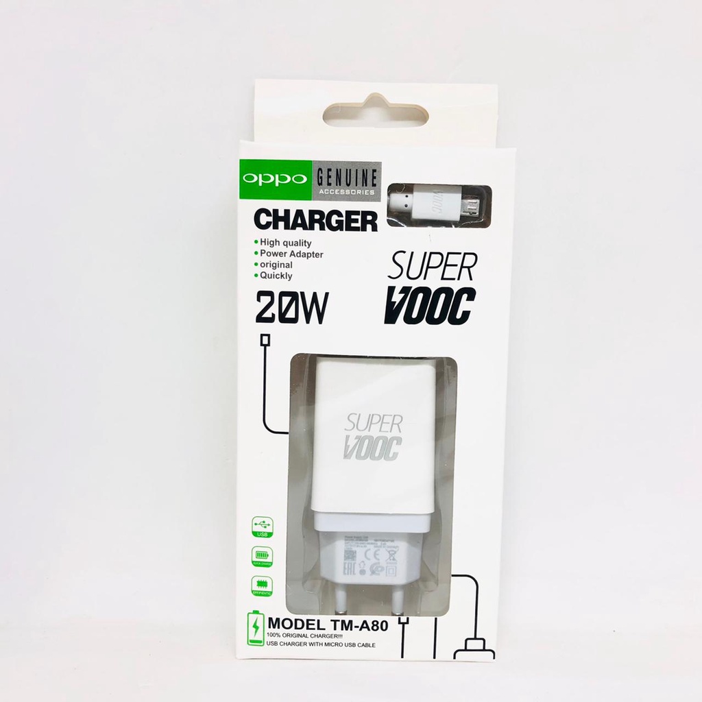 CHARGER SAMSUNG A80 3.1A CASAN A80 1 USB 3.1A CHARGER SUPER VOOC