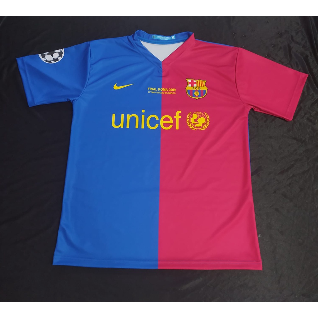 Jual Jersey Barcelona Final UCL 2008/2009 Full Printing | Shopee Indonesia