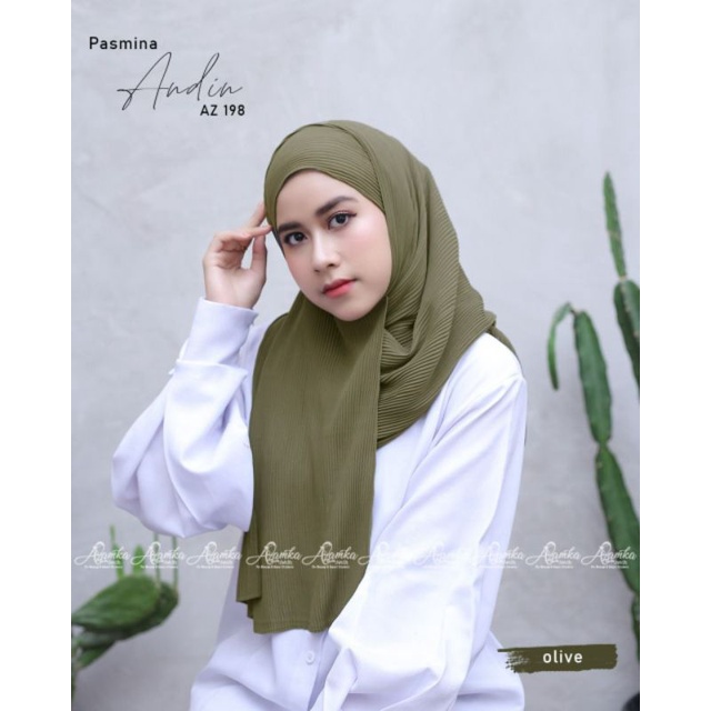Pasmina Andin By Azamka Hijab / Pashmina plisket