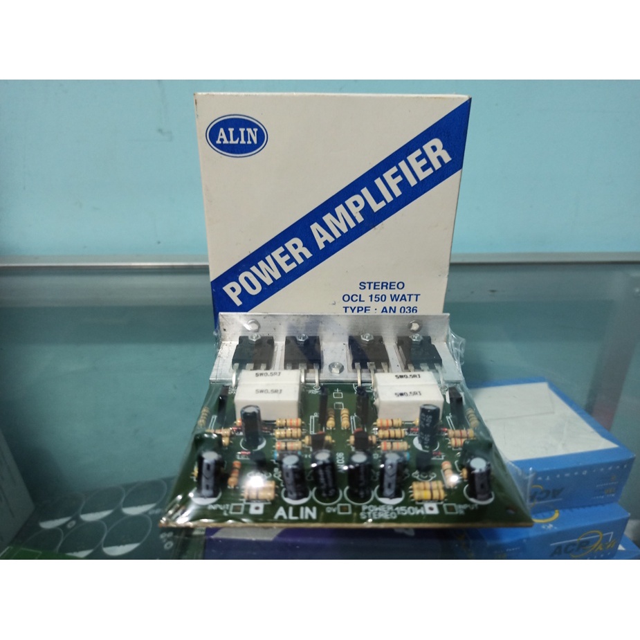 Kit power amplifier stereo ocl 150 watt Alin 036 Tip 3055 + Tip 2955