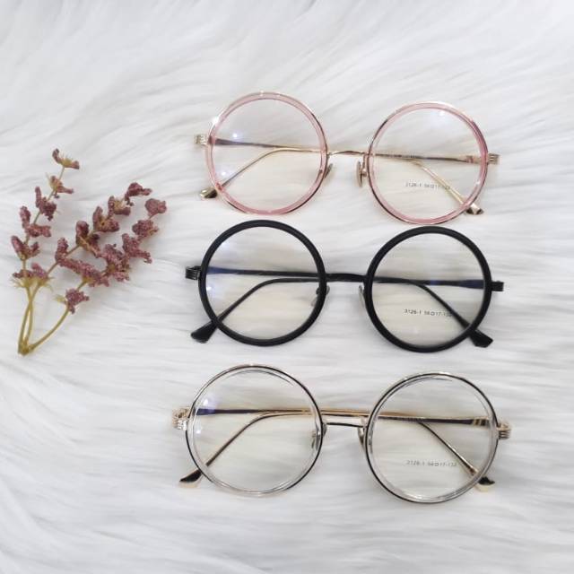 KACAMATA BULAT/ Lensa CR SV MC(LENSA BAGUS) + ANTI RADIASI