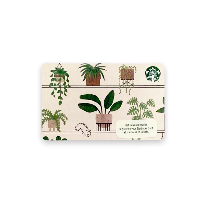 Summer Plants Starbucks Indonesia Card Kartu Paper 2022