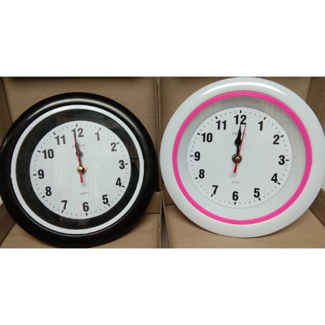 OGANA Jam Dinding Mini Bisa Dinding Dan Meja Diameter 22cm