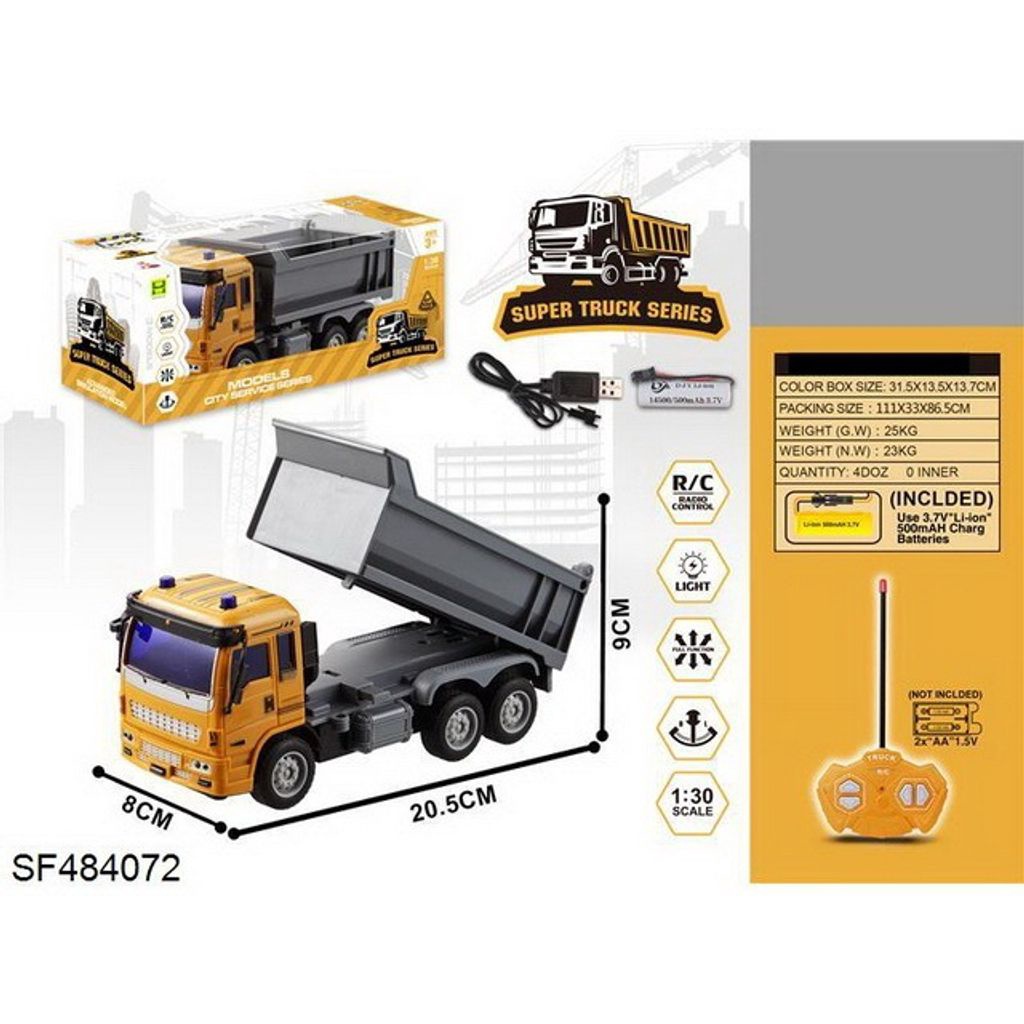 [ Giggel ] Mainan Anak Dumptruck Super Remote Control / Mobil Remote Control Mobil RC Alat Berat Dump Truck
