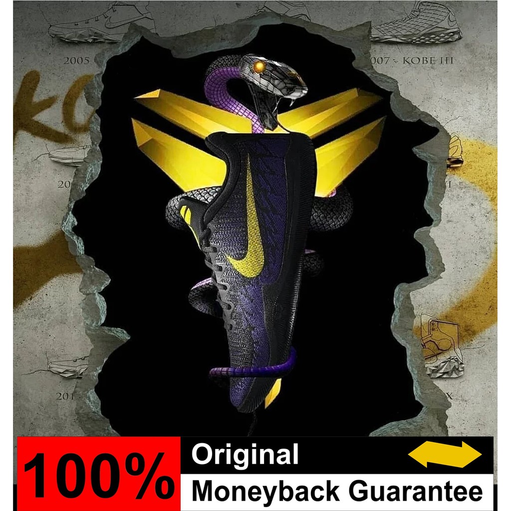 Sepatu Basket Nike Kobe Mamba Rage Black Purple ORIGINAL Sepatu Basket Nike Kobe Mamba Rage Black Purple ORIGINAL