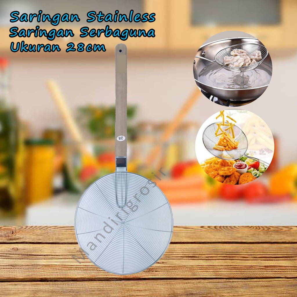 Saringan Stainless *Saringan * Saringan Serbaguna * 28cm