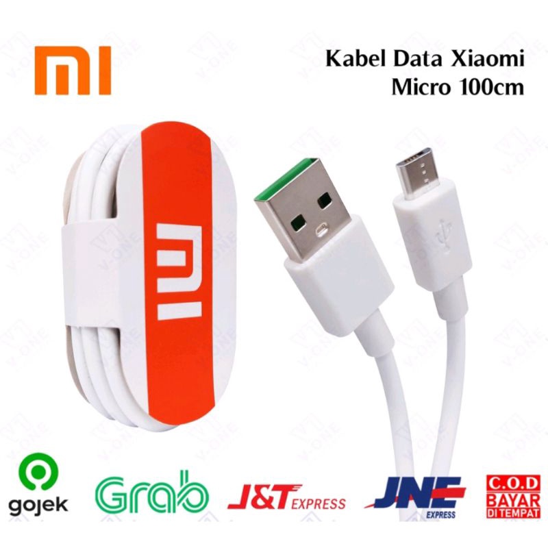 KABEL DATA MICRO USB BRANDED XIAOMI / SAMSUNG / OPPO / VIVO MICRO USB COLOKAN KECIL 1 METER