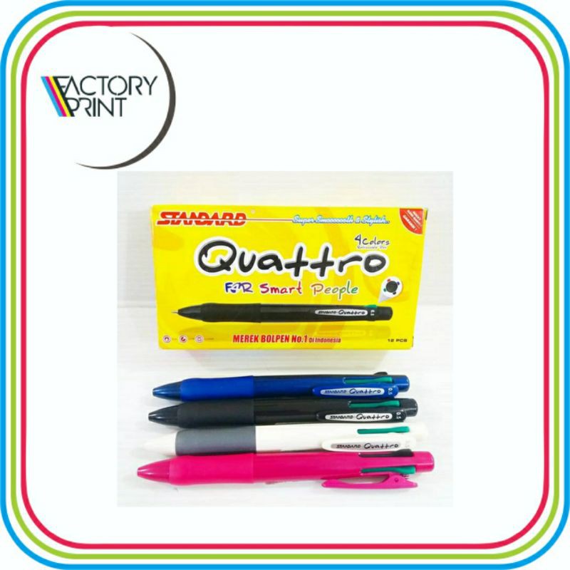

PENA STANDAR QUARRTO 0.5 MIX COLORS