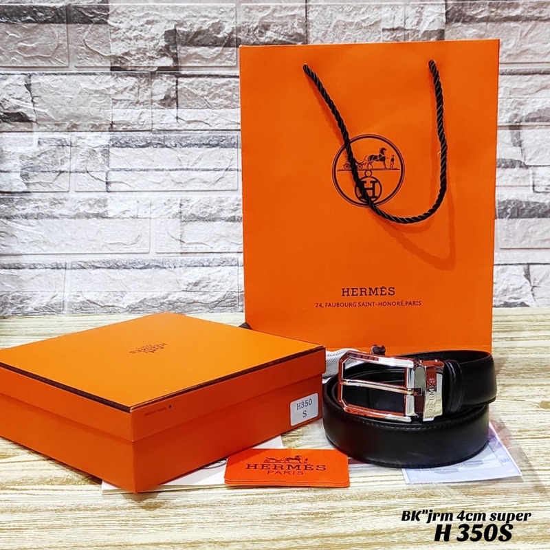 Belt pria wanita H3RMEZ imporrt kulit asli sabuk pria wanita branded