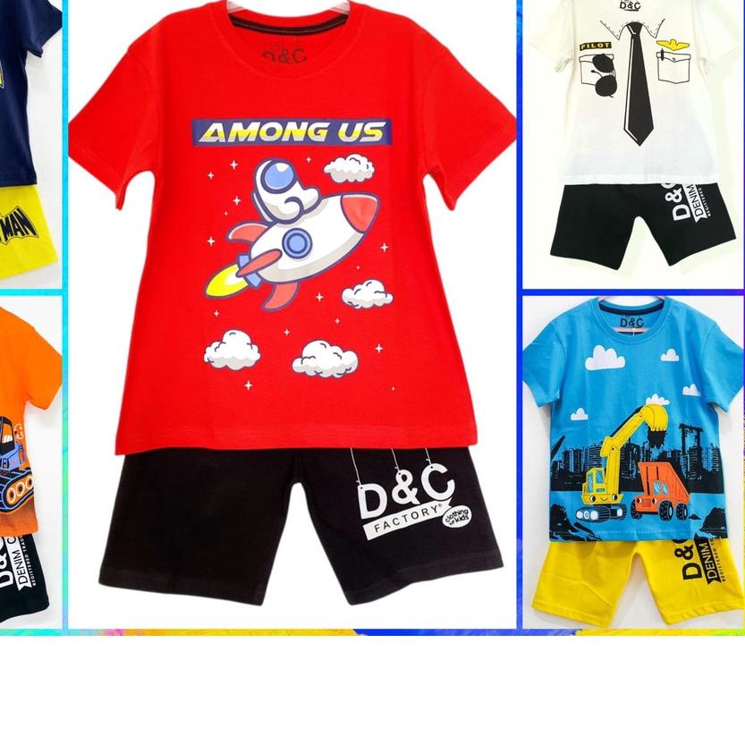 ★ Baju Anak Laki Laki / Kaos Anak Laki Laki / Setelan Anak Laki Laki Motif Beko 1-10 Tahun S ☁