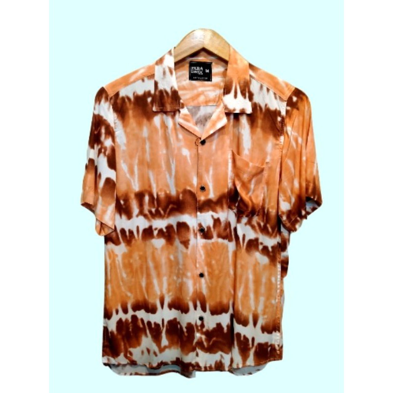 Kemeja Pantai floral Casual Motif Tie dye Abstrak Full Print Original pria dan wanita (UNISEX)