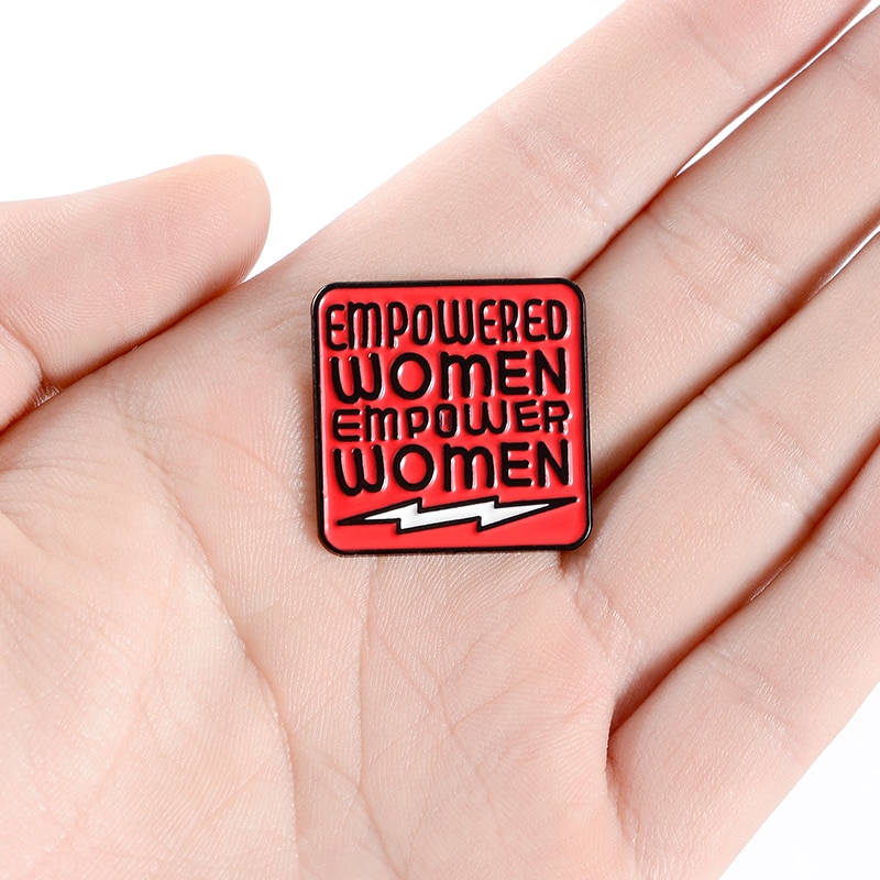 Bros pin Enamel Desain Power Custom Feminism Gender Equality Untuk Wanita