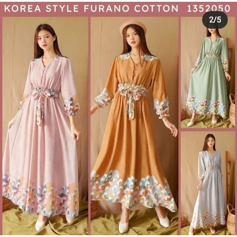 dress Yuna/gamis Yuna/Korean style/Korean look