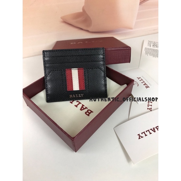 [Authentic 100%] Bally Card Holder Thar Leather for Men