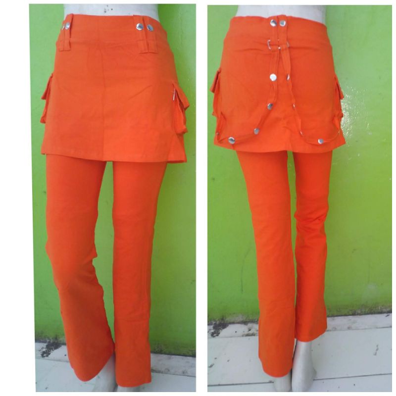Celana Senam Rok Gesper/Rantai