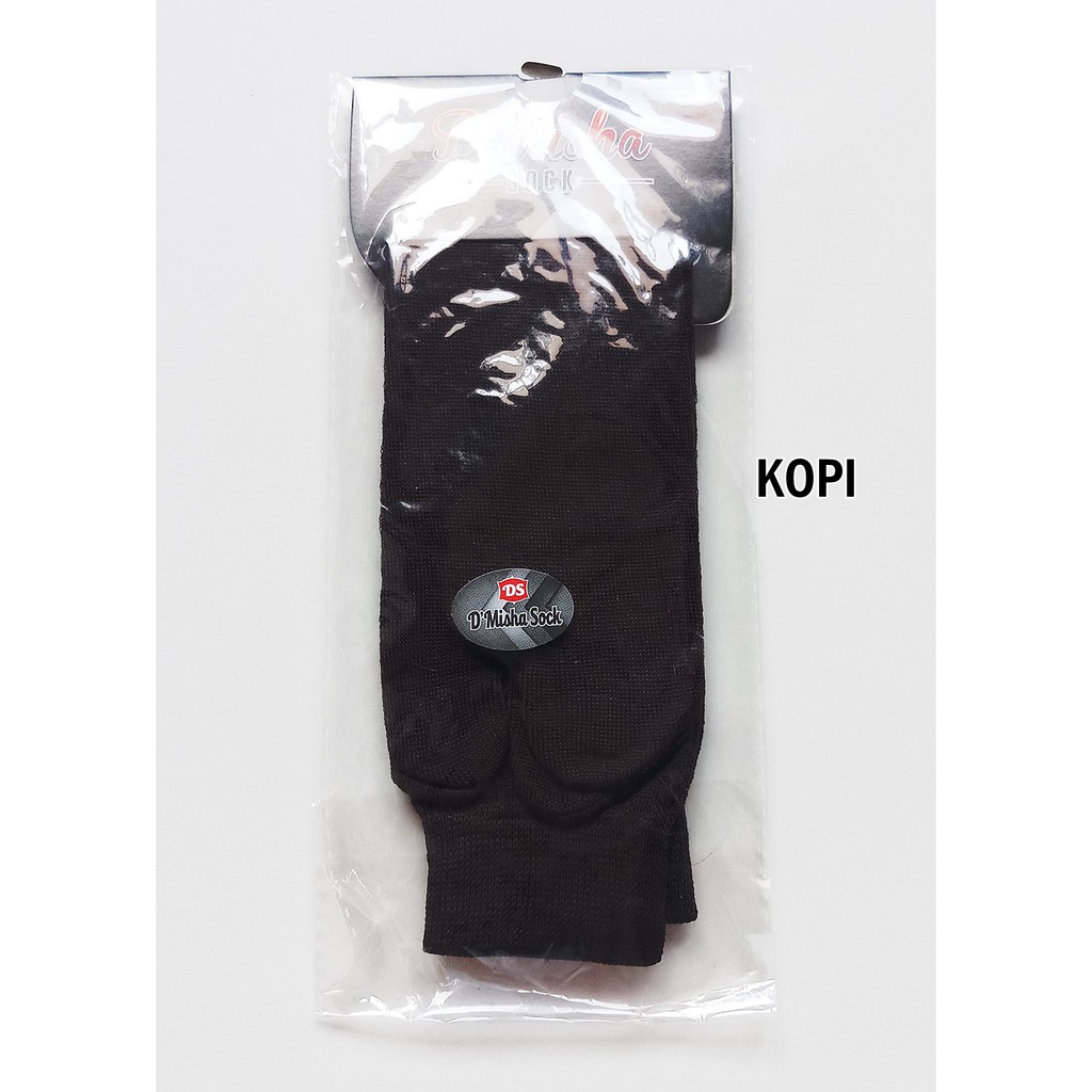 Kaos Kaki Jempol Muslimah Polos Banyak Warna-Kopi