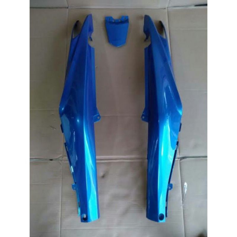 Cover dek bodi body belakang samping + tutup pet YAMAHA JUPITER Z NEW ROBOT warna biru Bahan tebal m