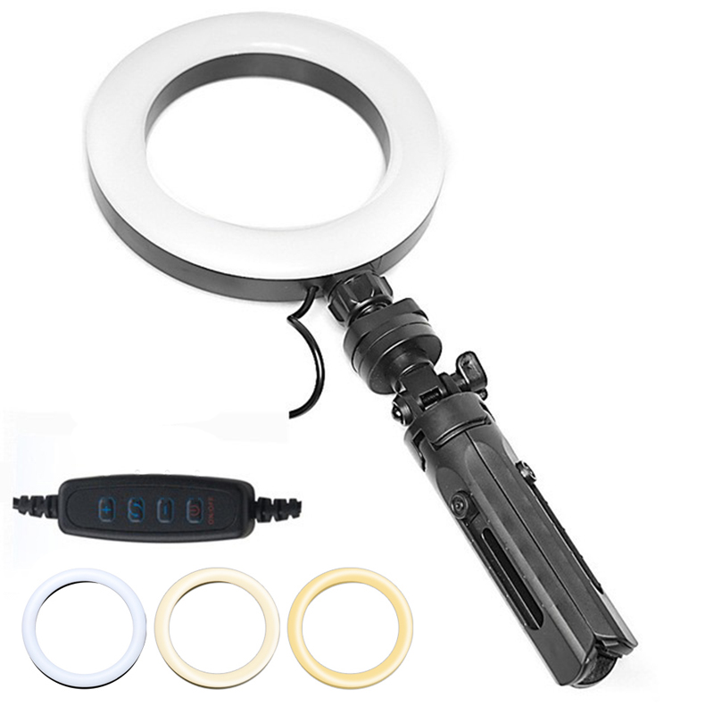 Lampu Rias Paket Tripod Mini Ball Head Livestreamer Live Untuk Foto Studio / Kamera Selfie 16CM